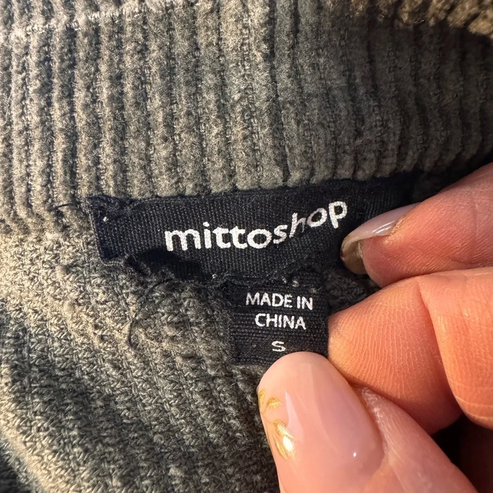 Mittoshop Gray Corduroy Jacket size small